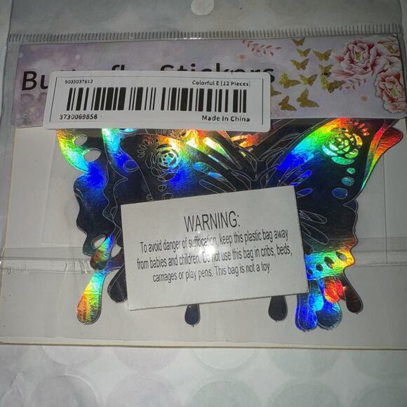 12pc 3D Butterfly Wall Stickers Decals Home Bathroom Decor DIY silver - Picture 1 of 2